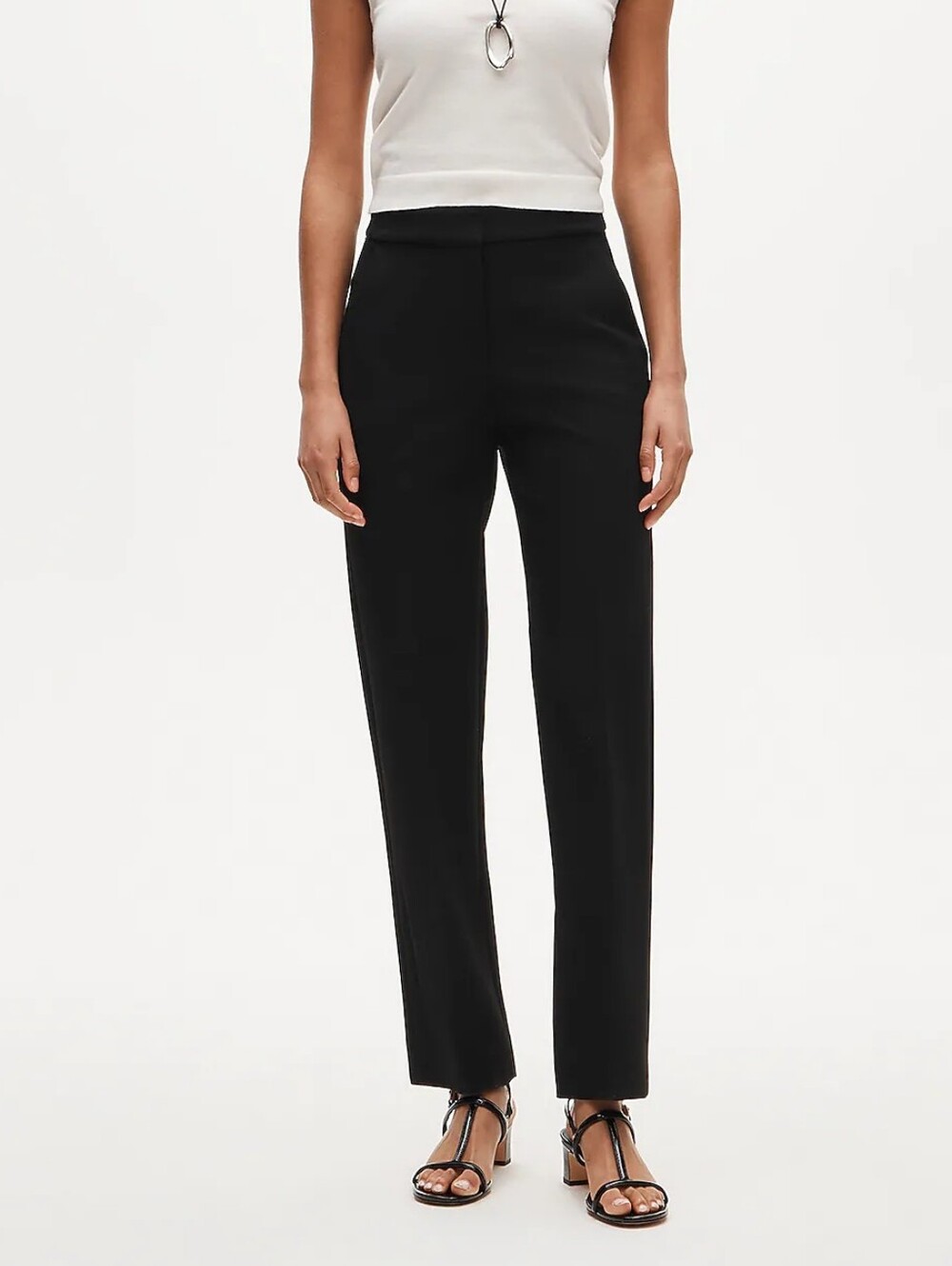 J. Crew NWT Black Straight-Leg Trousers Size 6